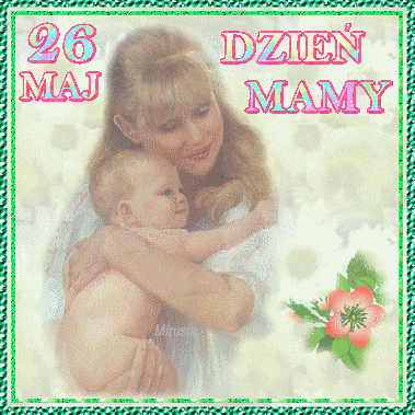 Brokatowa kartka z mamą i dzieckiem 26 maj